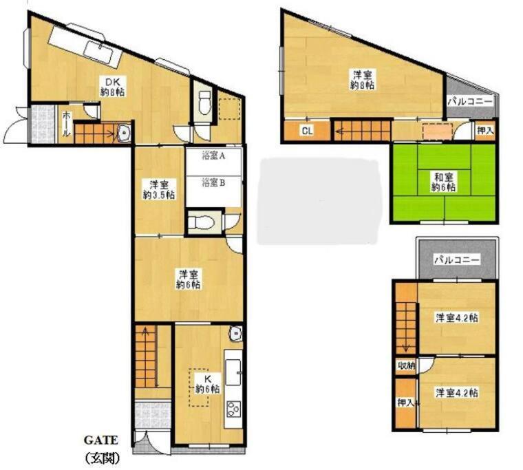 F House 中崎屋 梅田 アパート *